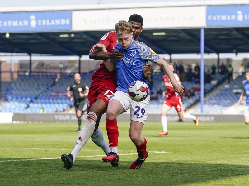 Paddy Lane battles to keep possession in the first half against Accrington. Picture: Jason Brown/ProSportsImages
