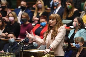 UK Parliament/Jessica Taylor Handout photo issued by UK Parliament of Labour deputy leader Angela Rayner in the House of Commons, Westminster, Photo: UK Parliament/Jessica Taylor/PA Wire