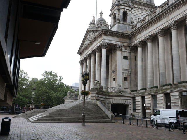 The body was found in Guildhall Square.