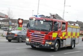 Three fire engines were sent to the scene