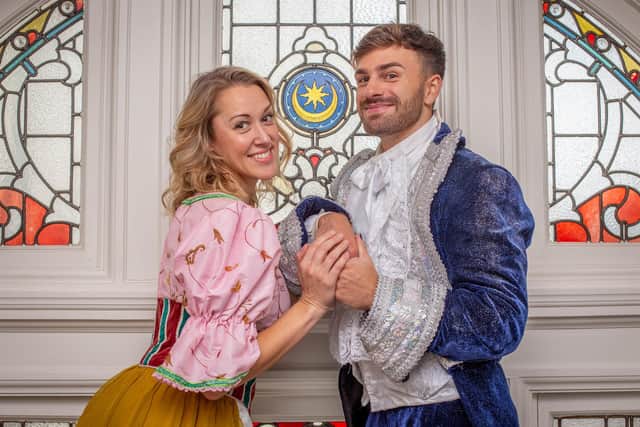 Pictured: Cinderella, Michelle Antrobus, and Prince Charming, Grant Urquhart at Queens Hotel, Southsea, Portsmouth on Tuesday 4th October 2022
Picture: Habibur Rahman
