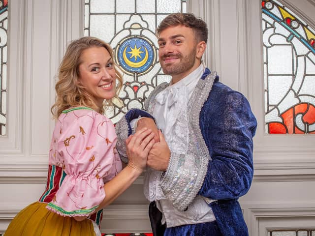 Pictured: Cinderella, Michelle Antrobus, and Prince Charming, Grant Urquhart at Queens Hotel, Southsea, Portsmouth on Tuesday 4th October 2022
Picture: Habibur Rahman