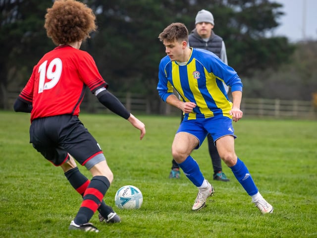 AC FC (blue/yellow) v Chichester United. Picture by Alex Shute