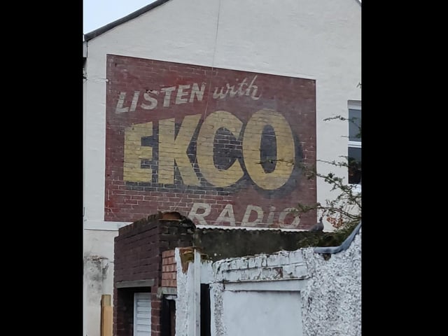 A newly-revealed sign for Ecko Radio in Winter Road, near the junction for Pretoria Road.
