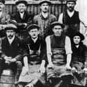 Workers from Gale's Brewery, Horndean, in 1910