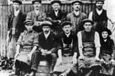 Workers from Gale's Brewery, Horndean, in 1910