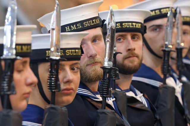 The Guard of Honour at HMS Sultan