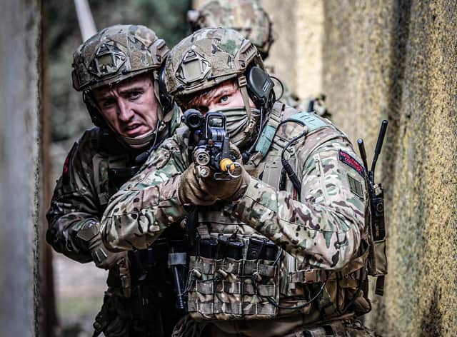Royal Marines pictured during a training exercise. Photo: LPhot Phil Bloor.