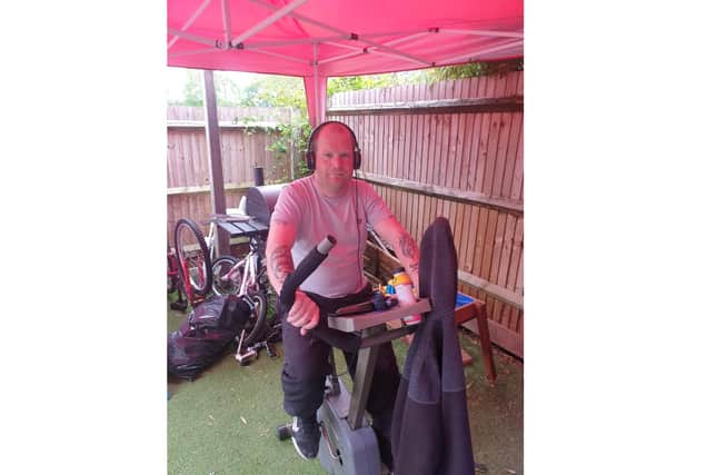 Andy Lynam, a bus driver from Waterlooville, is cycling 1,000 miles to raise money for the families of transport workers who have died from Covid-19
