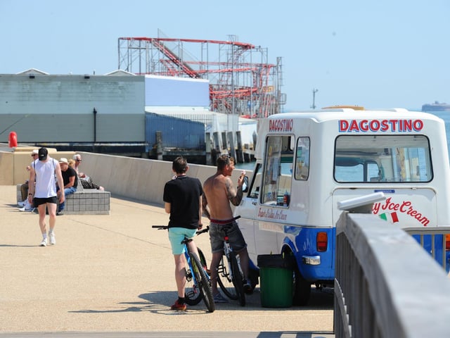 Ice-creams were the order of the day today