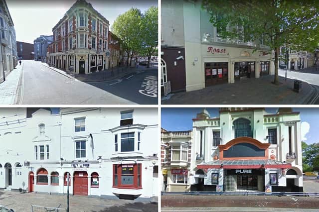 These are some of the pubs, clubs and bars which were in Guildhall Walk in 2011. A lot has changed, but some things have stayed the same.