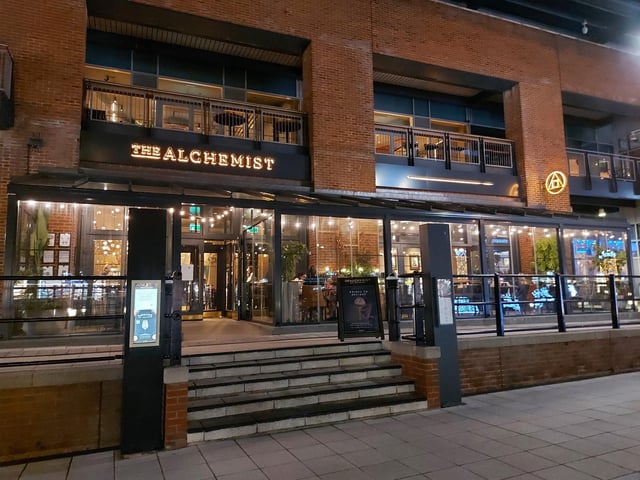 The Alchemist cocktail bar in Gunwharf Quays has a 4.4 star rating based on 812 Google reviews. One person wrote: "You can’t go wrong if you want to experience a great night out with some theatrical drinks and food."