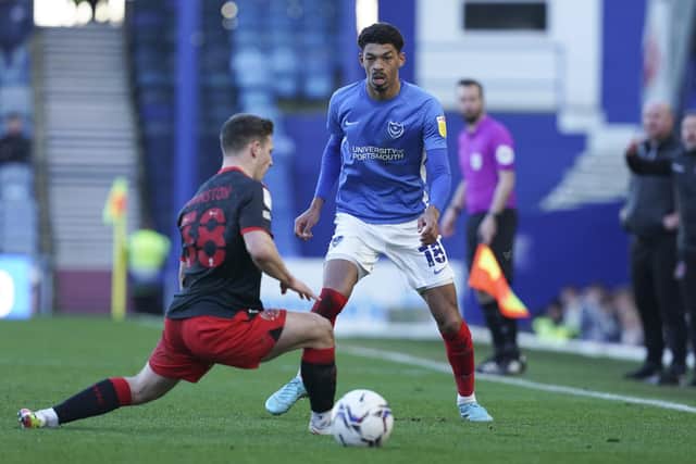 Reeco Hackett is out for the rest of the season after damaging knee ligaments against Fleetwood at the weekend. Picture: Jason Brown/ProSportsImages