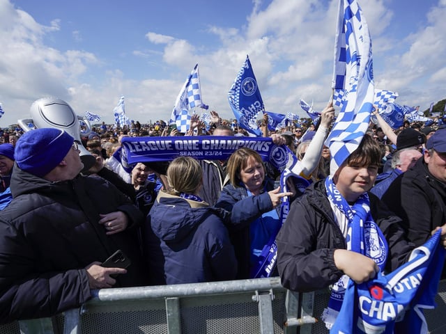 During the Portsmouth FC and Portsmouth Women Champions on the Common, celebrating Pompey’s double title triumphPicture Credit: Jason Brown +44 7545 760582