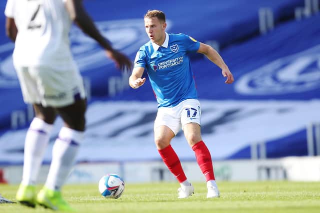 Bryn Morris has been ever-present for Pompey this season, but is not starting against Southend in the EFL Trophy. Picture: Joe Pepler