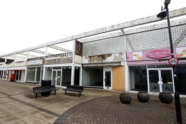 Shop fronts in Wellington Way. Picture: Sam Stephenson