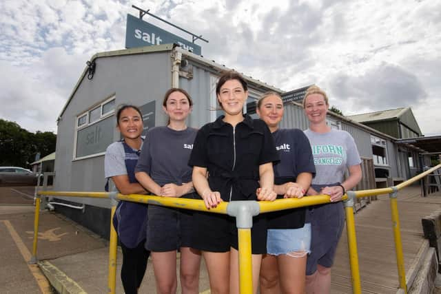 Staff of Salt Cafe, Portchester, Mia Rota, Lois Findlay, Ellie Greene, Emily Gregg and Janice Parrott
Picture: Habibur Rahman