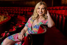 Love Island star Amy Hart in the dress circle of The Kings Theatre. Picture by Andrew Searle.
