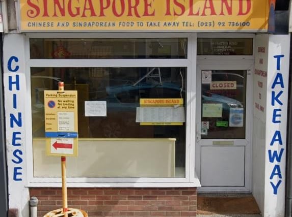 Offering Singaporean and Chinese cuisine, Fratton Road's Singapore Island is in sixth place.