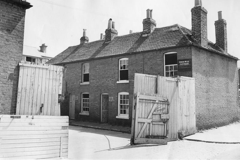 Portsmouth Dock Mill Cottages in 1970. The News PP5669