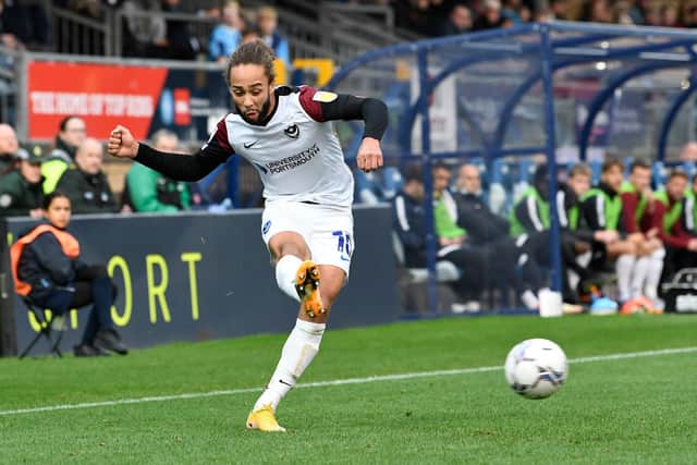 Pompey leading scorer Marcus Harness is out of contract at the season's end - although the club possess a 12-month option. Picture: Graham Hunt/ProSportsImages