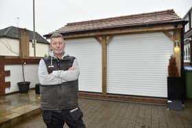 Paul MacDonald (54) from Fareham, has been battling for four years with Fareham Borough Council over a garage he orignally built without planning permission. He has since been refused planning permission and now the council want the garage to be taken down by January 8, 2024.
Picture: Sarah Standing (040124-4418)