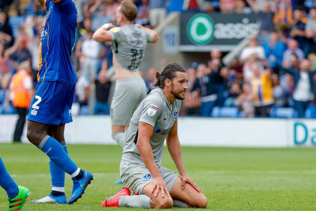 Pompey lost at Shrewsbury last season in a slow start to the season