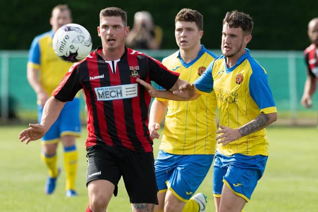 Gary Moody found the net for Fareham Town against Baffins. Picture: Keith Woodland