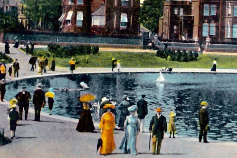 Southsea ladies dressed to kill. No, not scenes from Downton Abbey or Upstairs Downstairs but Canoe Lake in Edwardian days. Picture: Ellis Norrell