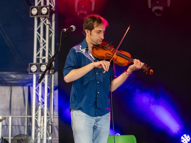 The Often Herd performing at Wickham Festival in Shedfield.