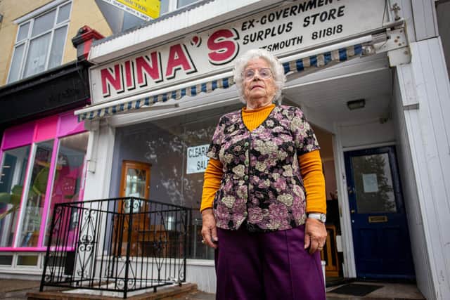 Nina Anderson outside her shop.
Picture: Habibur Rahman