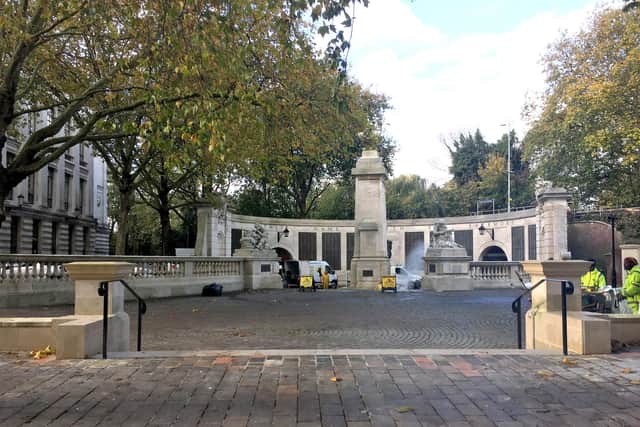 Guildhall Square war memorial. Picture: Fiona Callingham.
