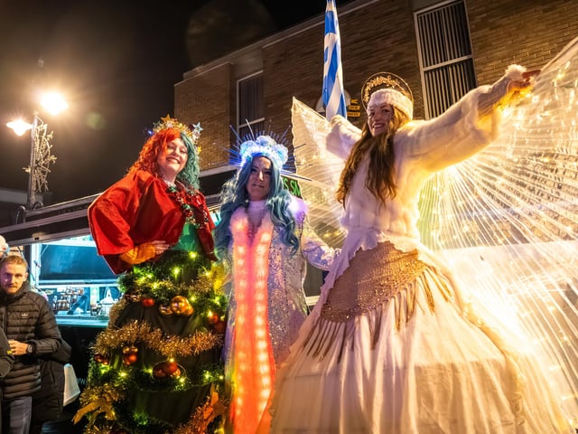 Gosport Christmas lights switch on on Gosport High Street. Pictured are performers at the event. Pictured by Alec Chapman