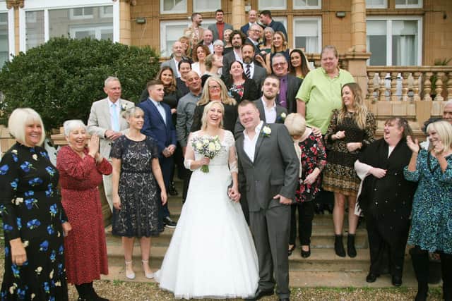 Steve and Leah Fosset's wedding at The Queen's Hotel
Picture: Naomi Lloyd