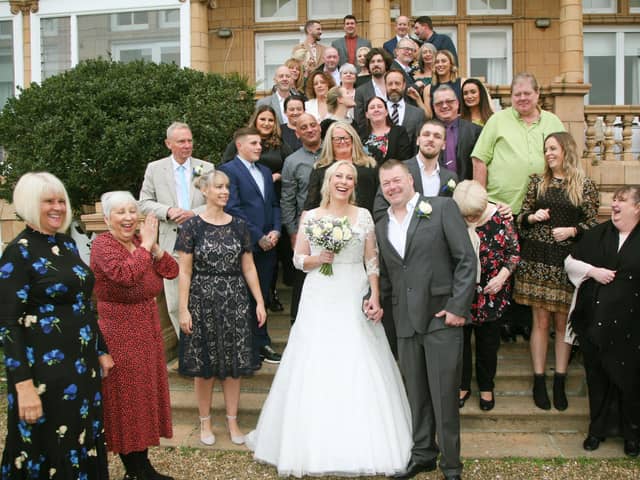 Steve and Leah Fosset's wedding at The Queen's Hotel
Picture: Naomi Lloyd