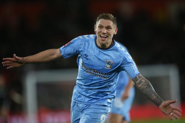 The well-traveled striker arrives at Fratton Park in the summer and is looking to fire himself, and Pompey, back to the Championship. Spearheads the Blues' forward line.   Picture: Steve Bardens/Getty Images)