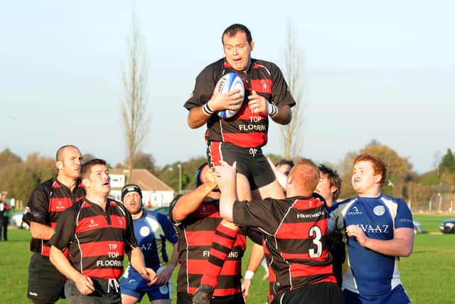 Newly-appointed chairman Dave Wheaton in possession during a Fareham Heathens match.  Picture: Paul Jacobs