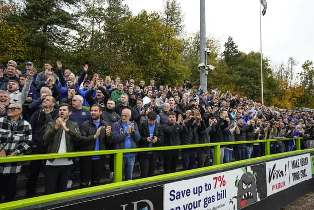 Pompey fans at Forest Green.