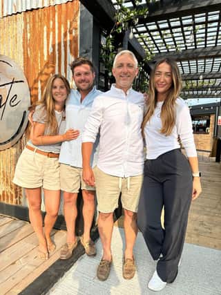 Co-owners Alex Clark, Alice Priestley, Luke and Yasmin Hillman