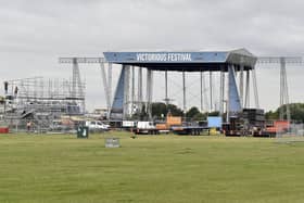 Stages for Victorious Festival 2023 starting to be erected on Southsea Common on Thursday, August 10. 

Picture: Sarah Standing