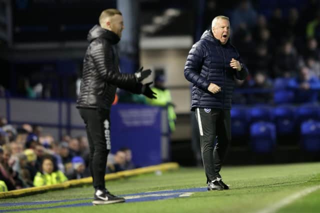 Kenny Jackett watched his side move into third in League One following tonight's 3-0 success over Rochdale. Picture: Robin Jones/Getty Images