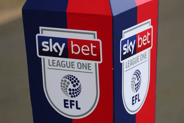 The League One logo. Picture: Catherine Ivill/Getty Images