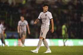 Manchester City signing Alex Robertson made his Pompey debut in the win at Forest Green. Pic: Jason Brown.