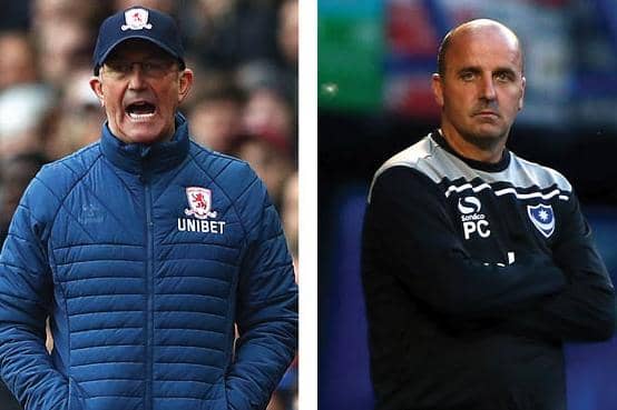 Tony Pulis, left, and Paul Cook