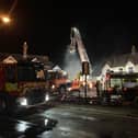 Crews from across the region were called yesterday evening (January 3) to tackle a fire involving a building on the high street in Hamble.