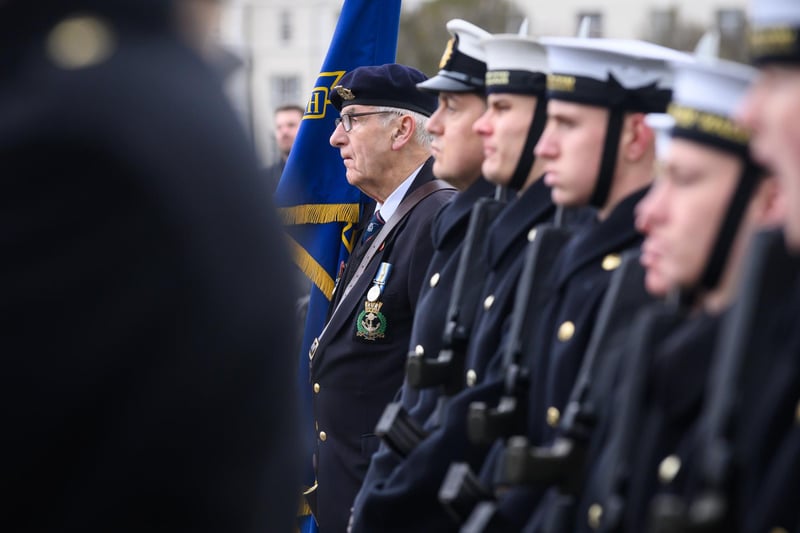 Pictured is: The Flag bearer.
Picture: Keith Woodland (121121-46)