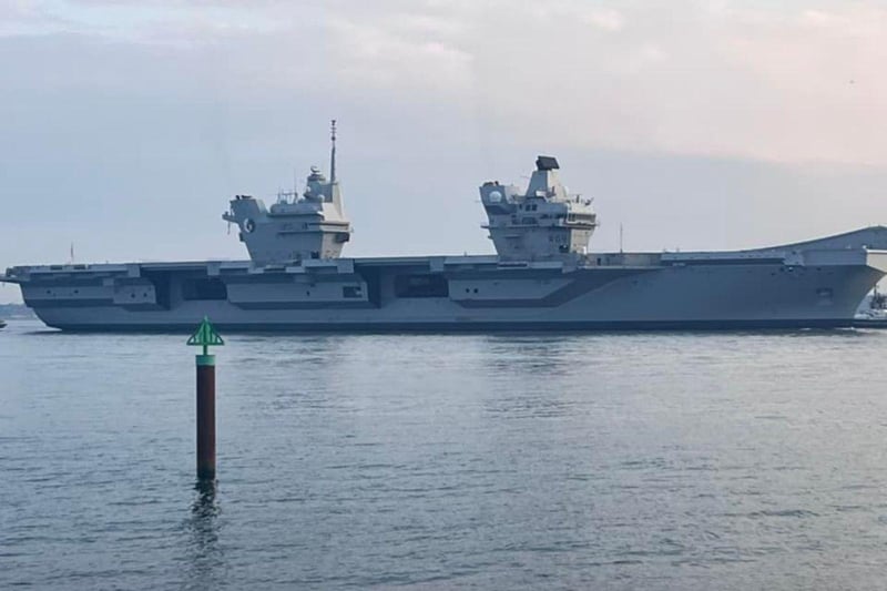 HMS Queen Elizabeth returned to Portsmouth on July 30 after spending several months in Rosyth for repairs.