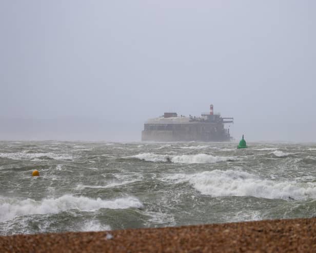 Storm Eunice in Portsmouth in 2022 