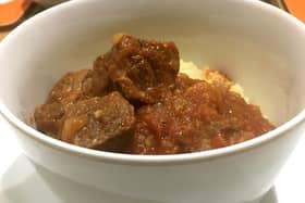 Tomato beef stew.