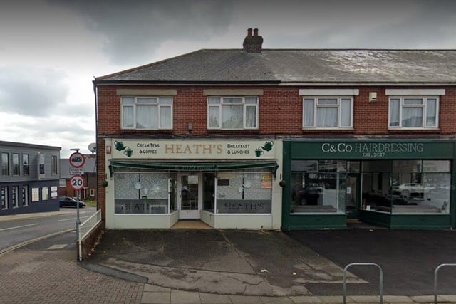 HEATH'S Tea Room & Cafe, on Havant Road, has been rated 4.4 on google with 94 reviews.